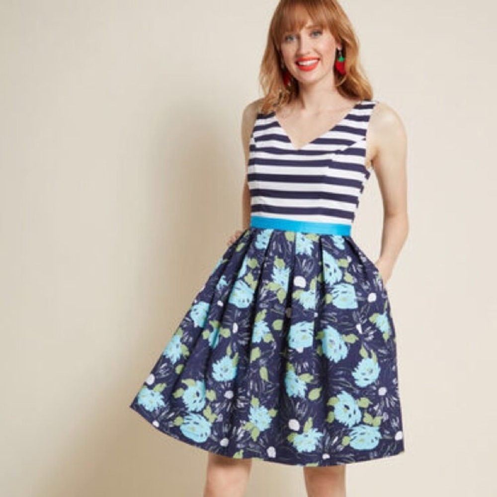 Intriguing on Arrival Cotton Twofer Dress NWOT - Picture 2 of 6